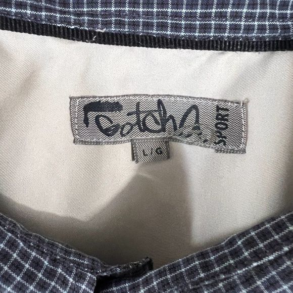 🌿4/$35🌿GOTCHA Blue Plaid Button Down‎ Shirt (L) - Picture 6 of 8